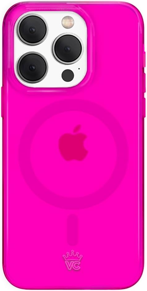 VELVET CAVIAR iPhone 15 Pro Case in Neon Hot Pink - Stylish & Safe