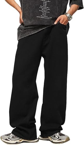 HUNGSON Baggy Jeans for Men Women Y2k Skater Vintage Style