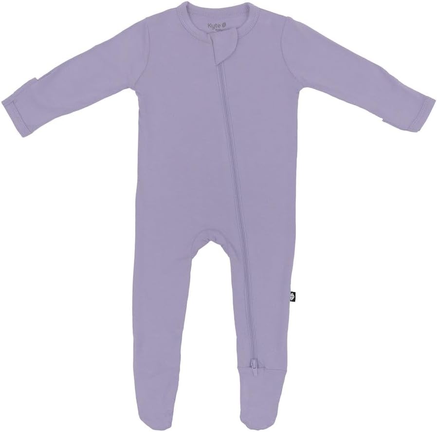 KYTE BABY Unisex Zipper Closure Footies for Infants 0-24 Months