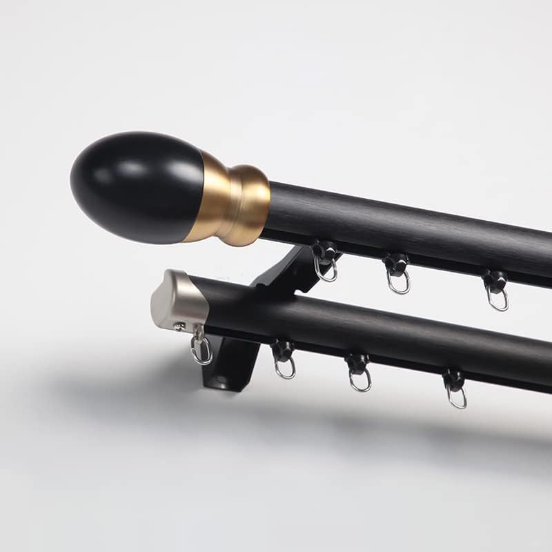 TIPIACE Double Curtain Rails: Heavy-Duty Slide Down Rod