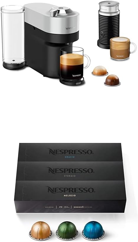 Nespresso Vertuo Pop+ Deluxe with Aeroccino and Coffee Capsules