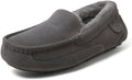 Fireside Melbourne Men's Genuine Shearling Moccasin Slippers - Warm If