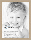 18x24 in Brown Picture Frame Natural Oak Barnwood Style - Custom