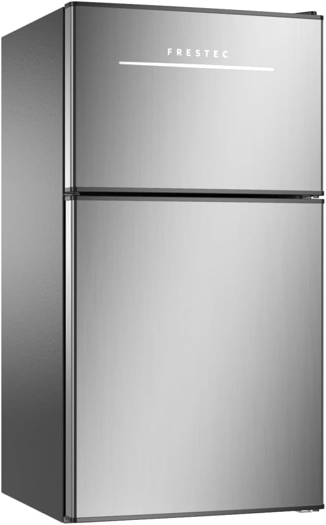 Frestec Mini Fridge with Freezer: Compact 3.5 Cu.Ft. Design