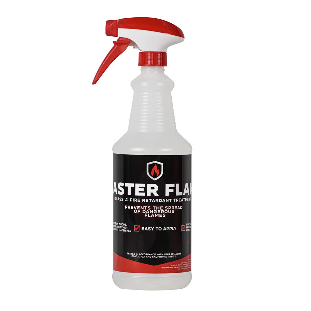 Master Flame Fire Retardant Spray for Wood and Fabrics 32 Oz