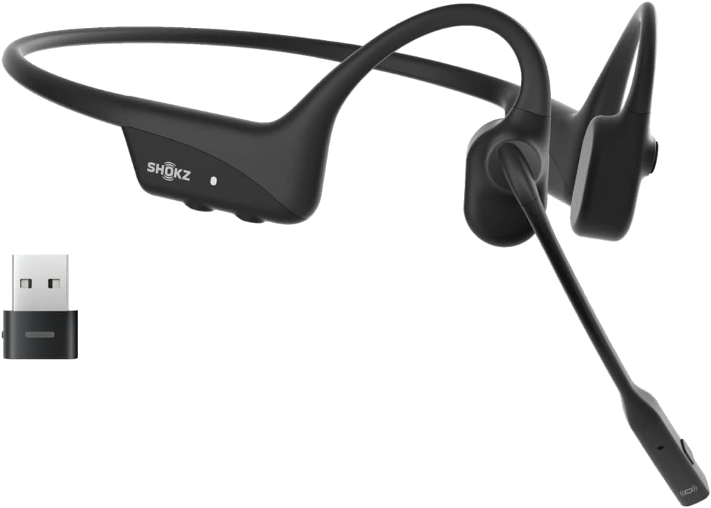 Bone Conduction Headset w/ Boom Mic - Zoom Certified