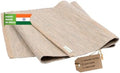 Organic Cotton Yoga Mat 24 x 72 in - Foldable Non Slip Yoga Rug