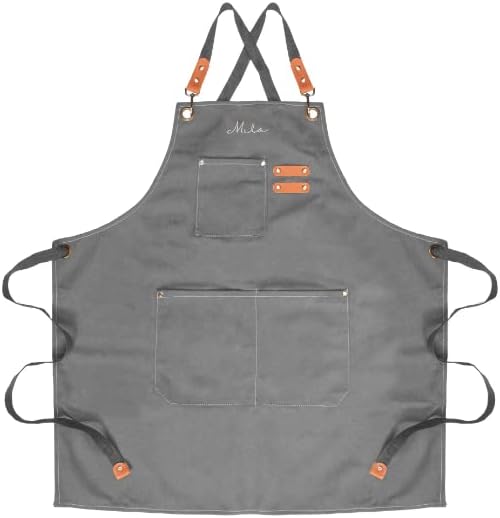 Personalized Canvas Chef Apron for Cooking, Baking, and More