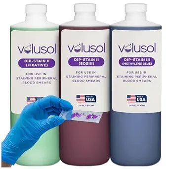 Volu-Sol Dip-Stain Kit for Quick Staining of Blood Smears