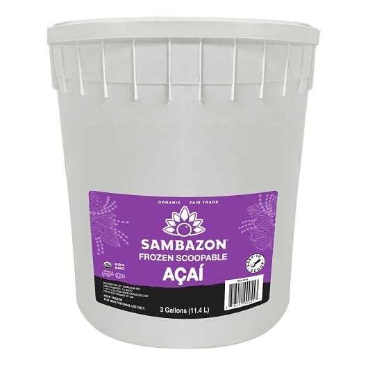 Sambazon Organic Acai Smoothie Blend in 3 Gallon Scoopable Tub