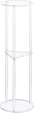 Modern 3-Tier Acrylic Drink Table - Space-Saving 8x8x26 Clear Design