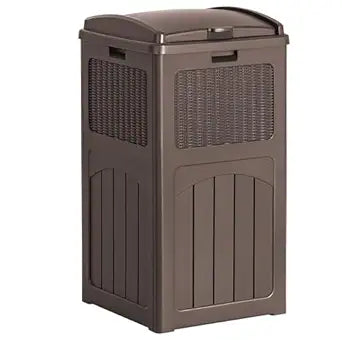 Flamaker 30 Gallon Trash Can for Outdoor Use, Waterproof Design