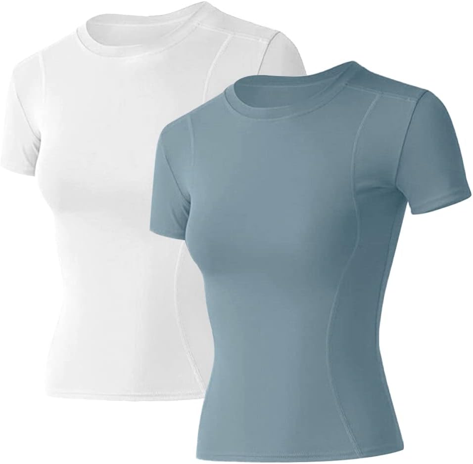 Loovoo Dry Fit Compression Workout Tee