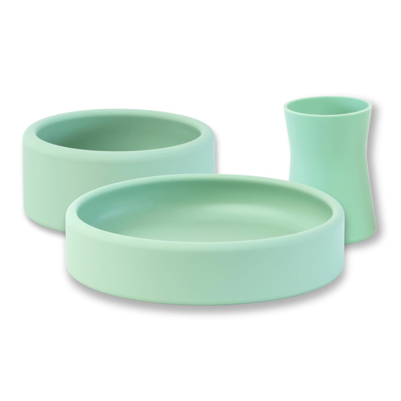Silicone Plate, Bowl & Cup Set for Babies - Weaning Made Easy