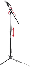 Rok-It Tripod Boom Mic Stand - Adjustable 31.5ft to 61.5ft Height