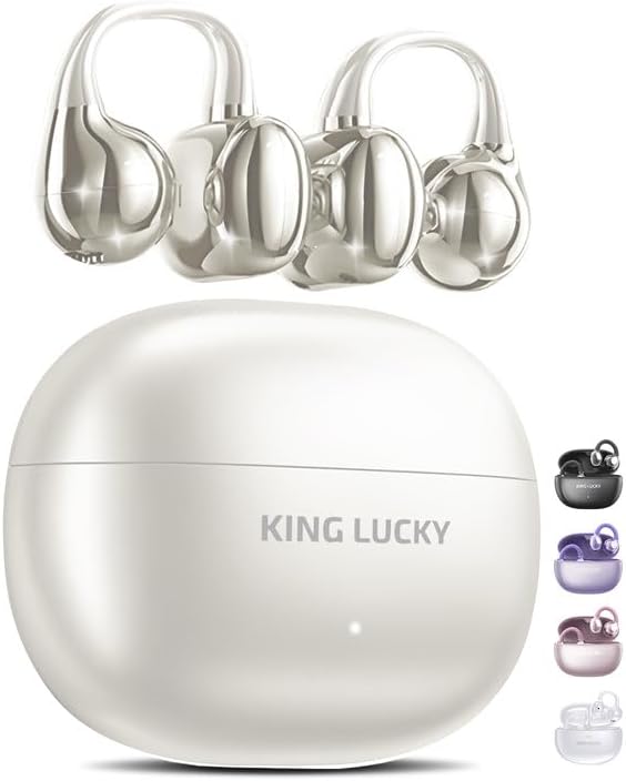 King Lucky Clip on Earbuds: Comfortable Wireless Bluetooth 5.4