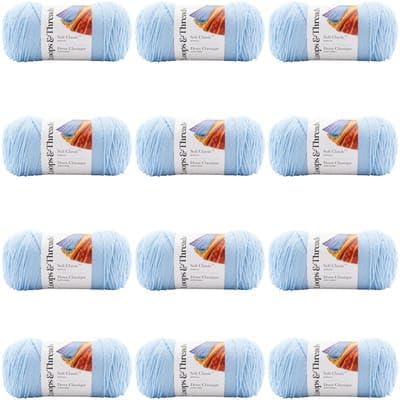 MICHAELS Bulk 12 Pack Soft Classic Yarn by Loops & Threads