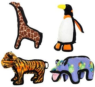TUFFY World's Tuffest Soft Dog Toy - Durable Giraffe for Play