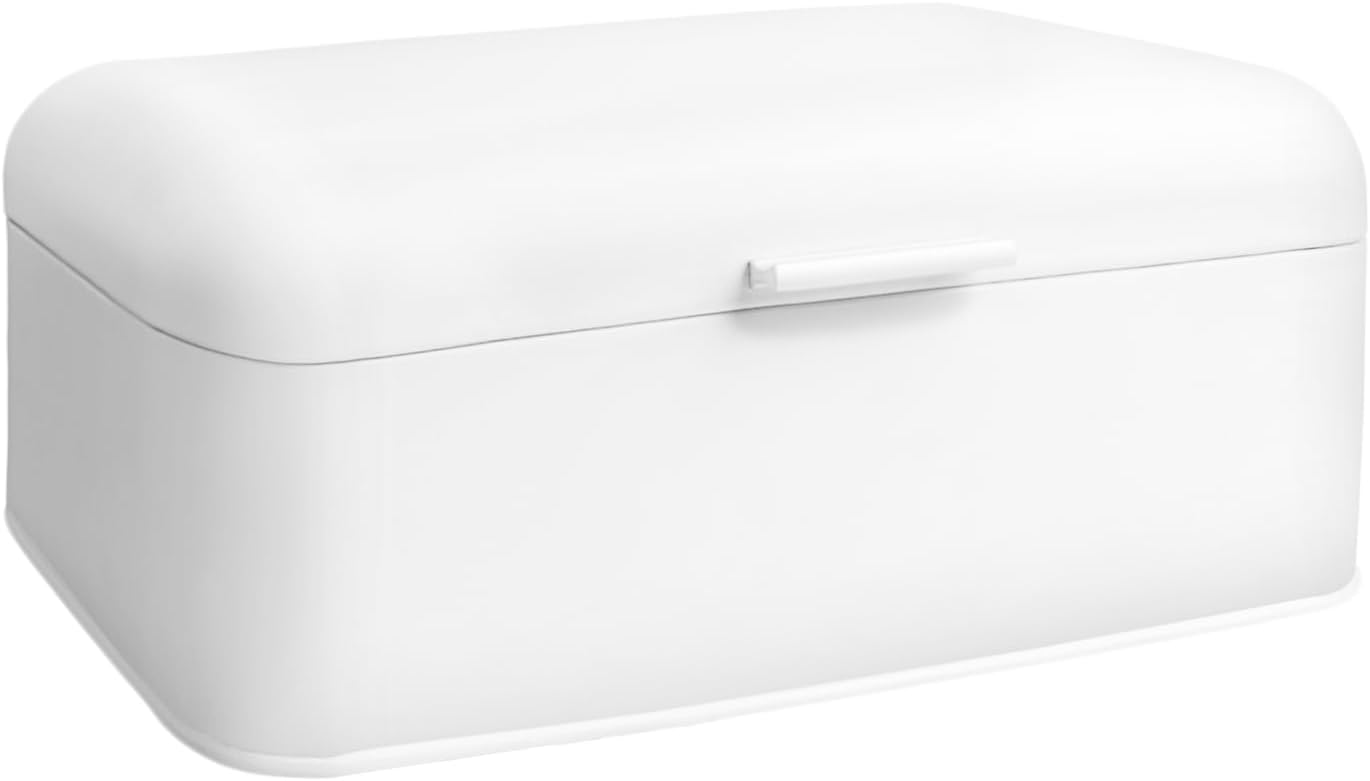 ENLOY Extra Large White Bread Box for Kitchen Countertop