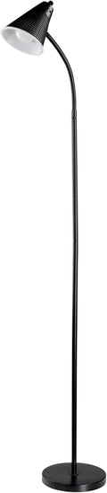 59ft LED Floor Lamp with Adjustable Spotlight - Matte Black