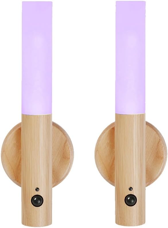 LANDGOO Wireless Wall Sconces Set of 2 for Indoor Ambiance