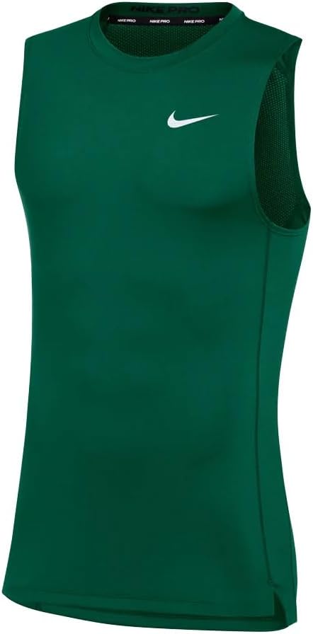 Nike Mens Pro Sleeveless Fitted Training Tee for Active Comfort