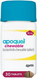 Apoquel Chewable 16 mg 30 Tablets - Fast Allergy Itch Relief