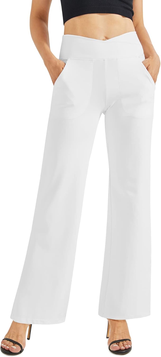 G4Free EverGoing Wide Leg Pants for Women with Pockets