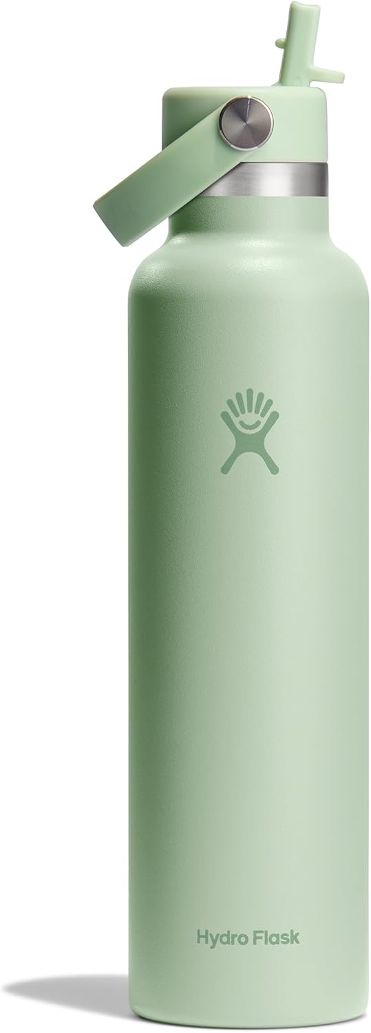 Hydro Flask Insulated Stainless Steel Water Bottle 24 Oz Aloe Green