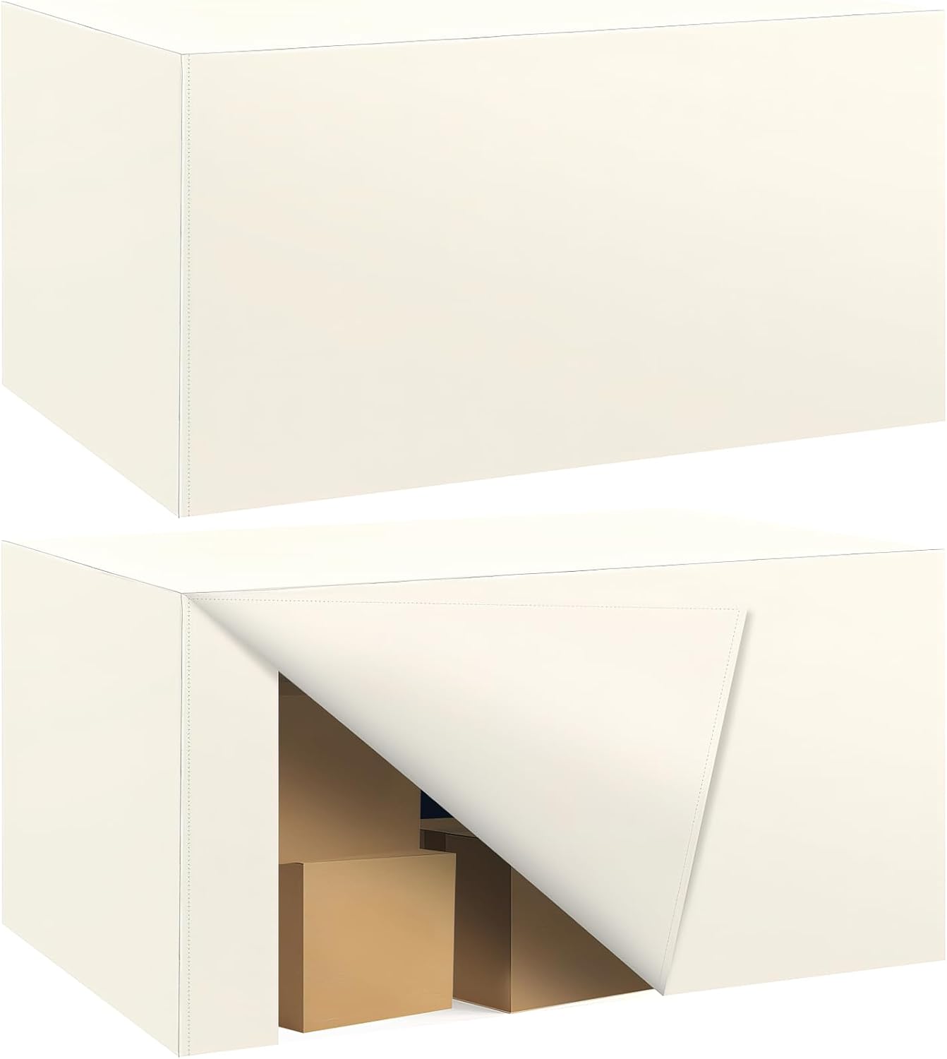 Ascoza 2 Pack Fitted Tablecloth for 4 Foot Rectangle Tables