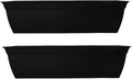 24 in Eclipse Plastic Window Box 7.76x24x6.57 - Durable 2-Pack