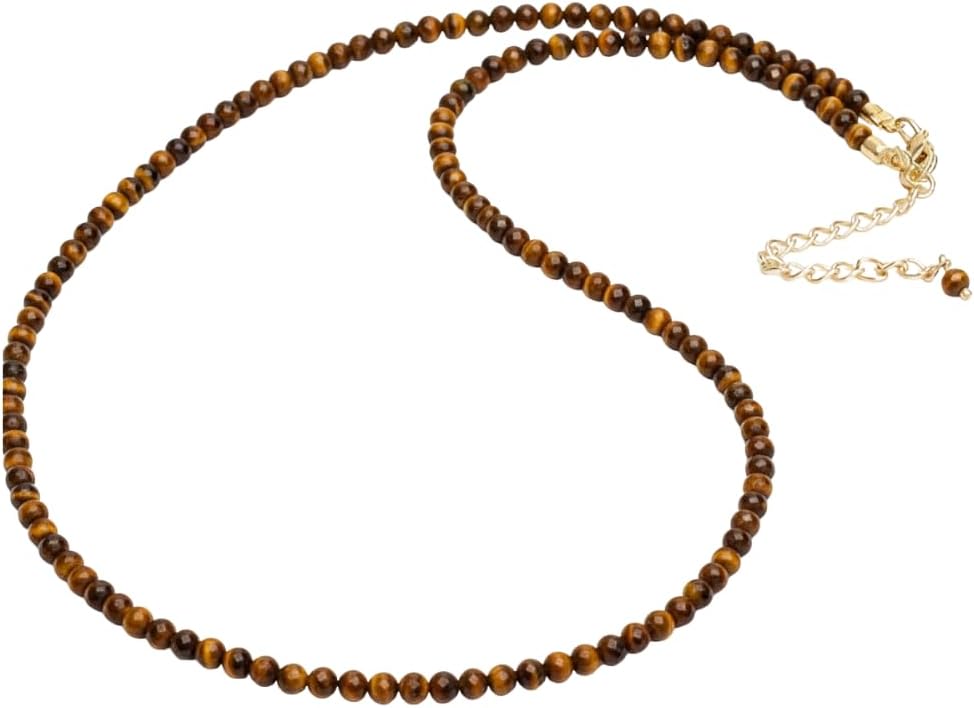 Gempires Natural Gemstone Beaded Necklace for Everyday Fashion