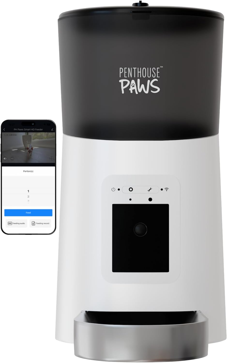 Smart HD Cat Feeder with Night Vision - PENTHOUSE PAWS