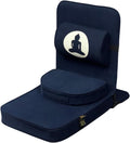 Relaxing Buddha Meditation Chair | Detachable Back Support | Navy Blue