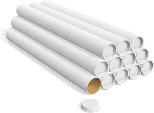 STAPLES 3-Inch X 30-Inch White Mailing Tubes for Secure Shipping