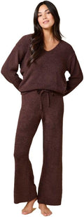 Softies Marshmallow V Neck Lounge Set for Women - Cozy Comfort