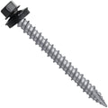 Metal ROOFING SCREWS 10 x 2in Black Hex Head (250) - Durable Color