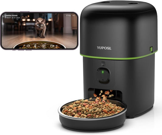 Automatic Cat Feeder with Camera - 5G WiFi Food Dispenser