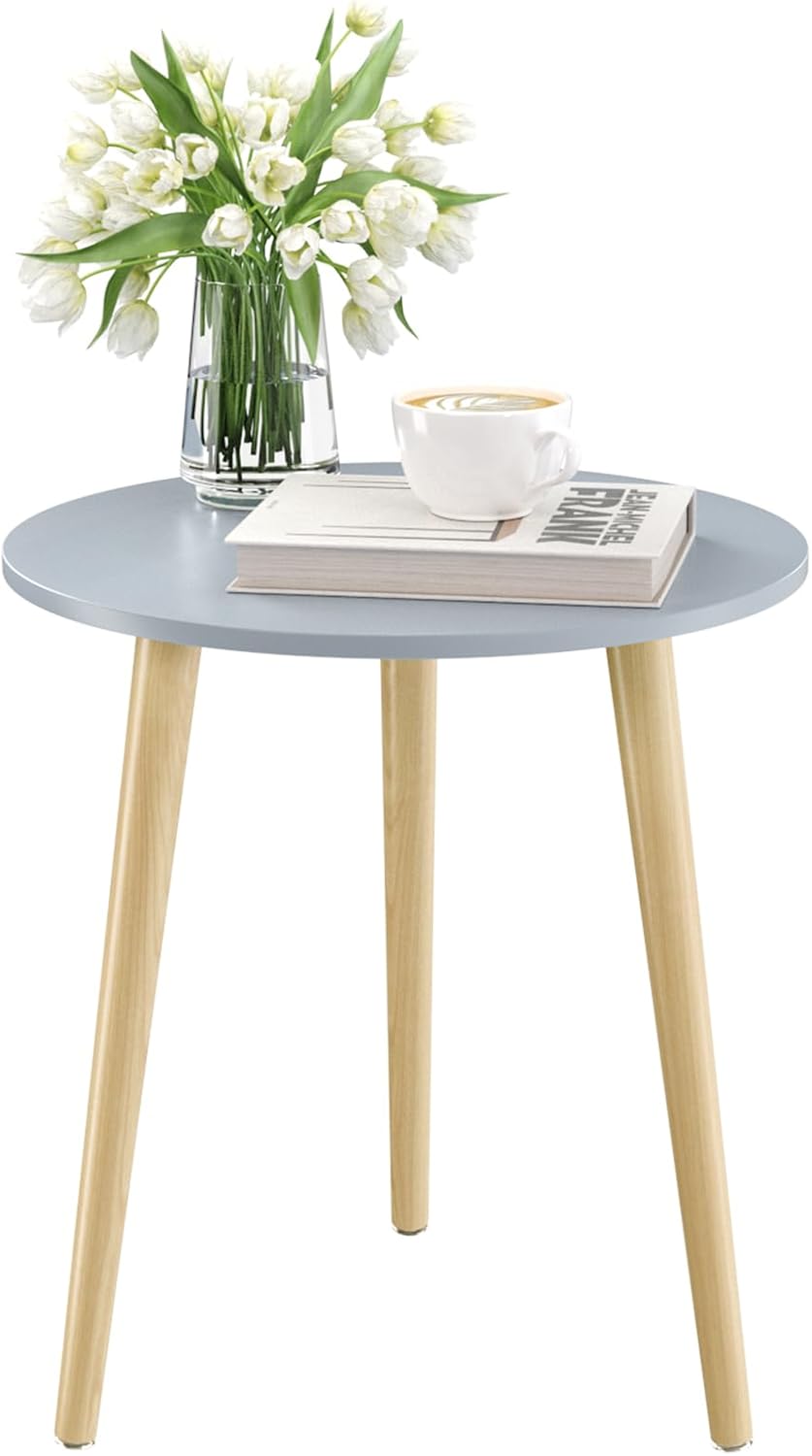 Apicizon Round Side Table for Small Spaces, Stylish and Sturdy