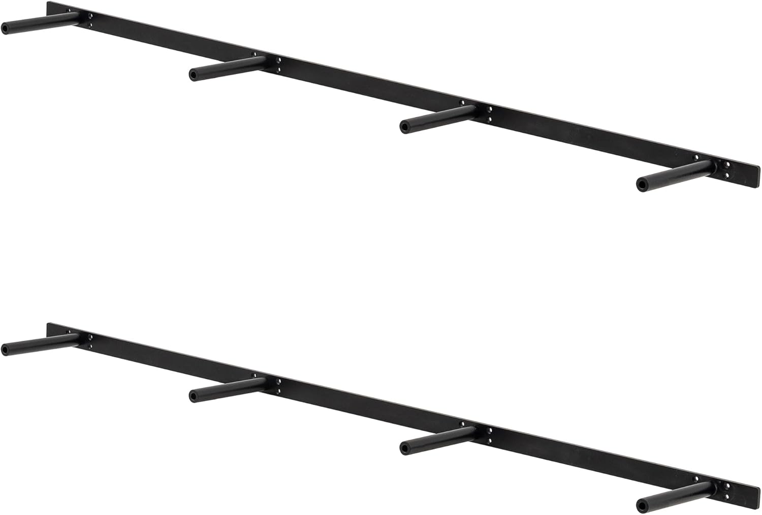 Floating Shelf Bracket by Firmetal - Matte Black Design