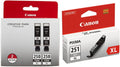 Canon PGI-250XL Black Twin Pack and CLI-251XL Gray Ink Cartridges
