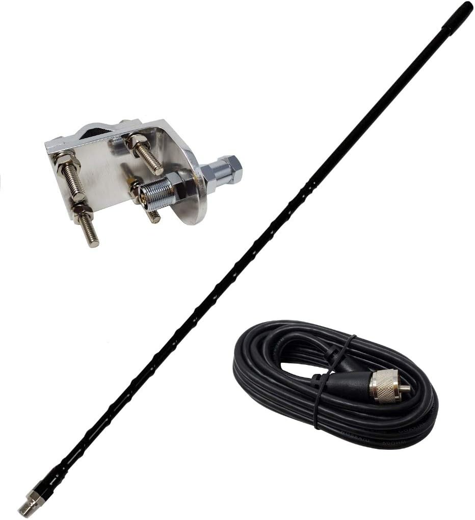 Shark Antennas TS821-2B Single CB Antenna Kit for Optimal Range