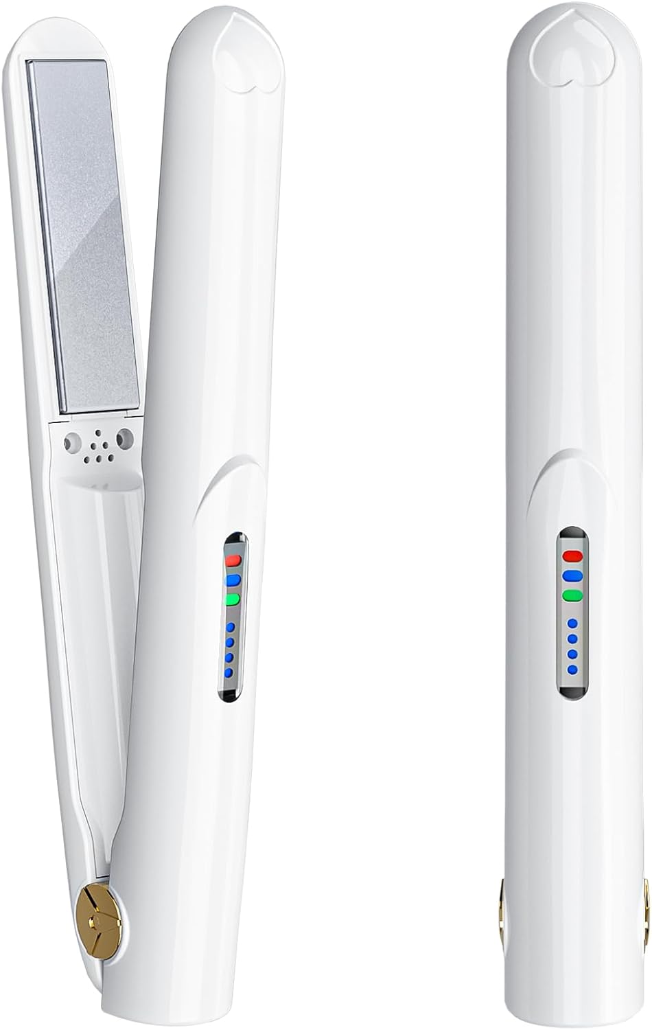 Cordless Hair Straightener 2 in 1 Mini Curler for Travel