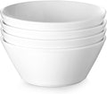 DOWAN 58.5 OZ Large Ceramic Salad Bowls Set of 4 - Deep, Stackable