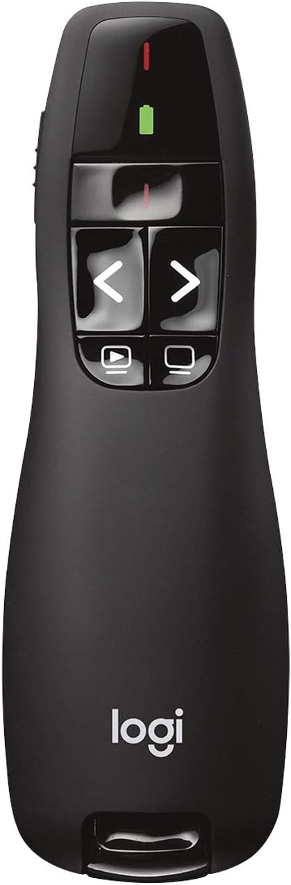 Logitech Wireless Presenter R400 Clicker with Laser Pointer