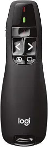 Logitech Wireless Presenter R400 Clicker with Red Laser Pointer