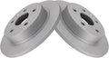 TRQ Rear Brake Rotors Set Solid G-Coated Compatible with 2006-2011