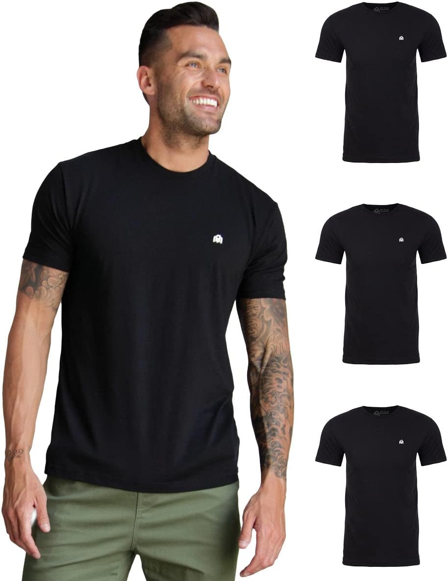 INTO THE AM Mens T Shirt with Logo - Soft Fitted Tees
