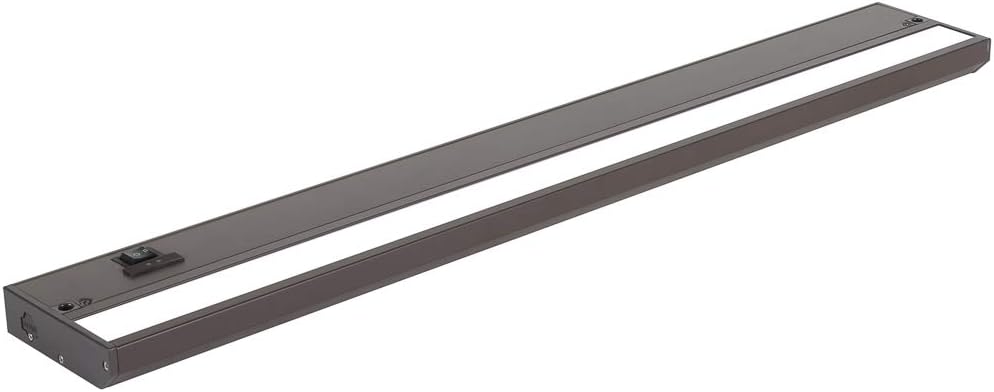 LED Under Cabinet Lighting Hardwired - 3CCT 24 Inch Bronze Finish