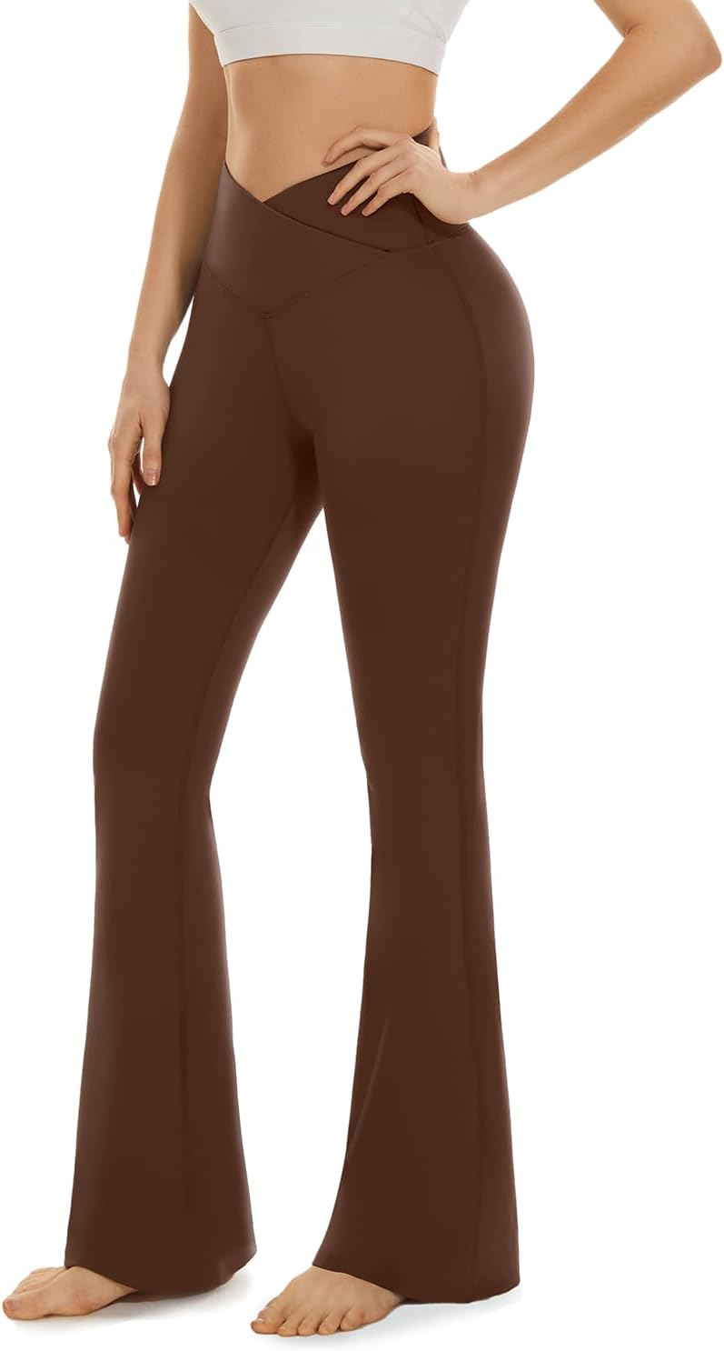 High Waisted Bell Bottom Yoga Pants by Aoliks